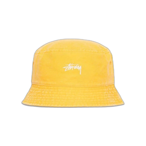 Stussy Washed Stock Bucket Hat 'Gold'