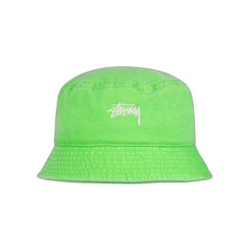 Stussy Washed Stock Bucket Hat Mint