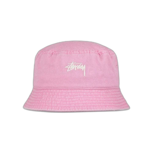 Stussy Washed Stock Bucket Hat 'Pink'