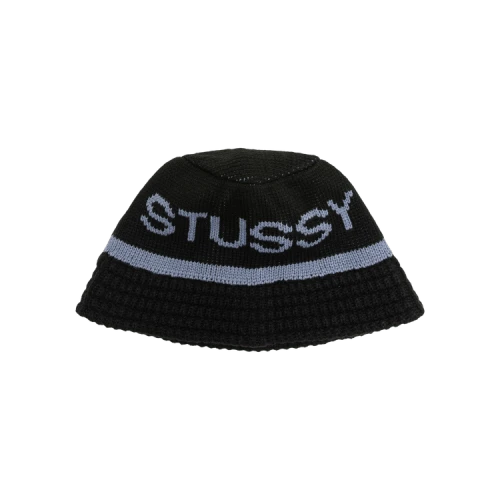 Stussy Jacquard Knit Bucket Hat 'Black'
