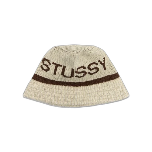 Stussy Jacquard Knit Bucket Hat 'Natural'