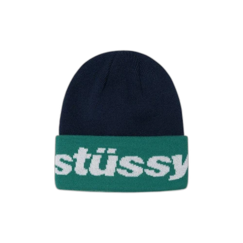 Stussy Helvetica Jacquard Beanie 'Navy'