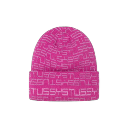 Stussy Jacquard Cuff Beanie 'Fuchsia'