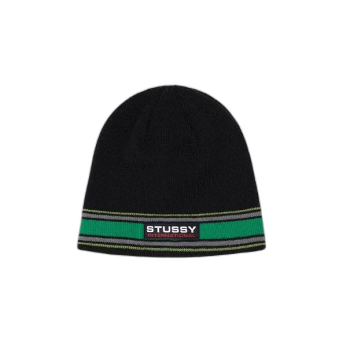 Stussy Striped International Skull Cap 'Black'
