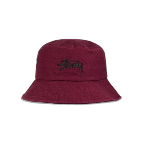 Stussy Big Stock Bucket Hat 'Burgundy'