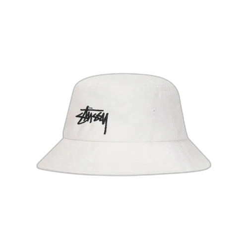 Stussy Big Stock Bucket Hat White