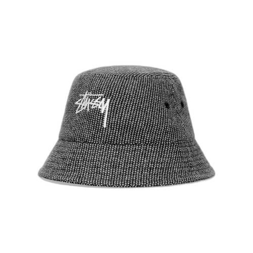 Stussy Zig Zag Stock Bucket Hat 'Black'