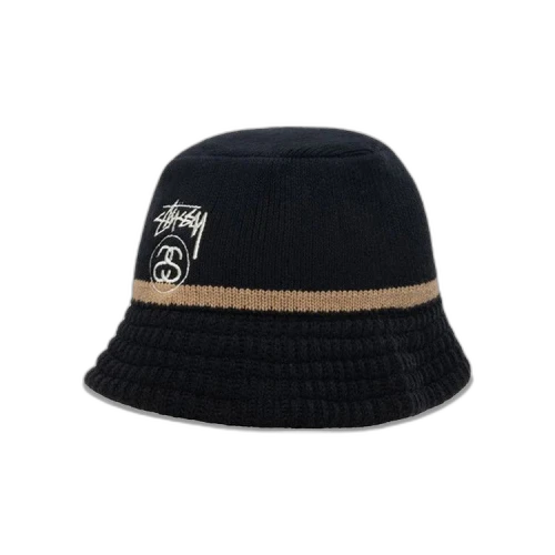 Stussy Link Knit Bucket Hat 'Black'