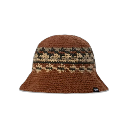 Stussy Fairisle Bucket Hat 'Brown'