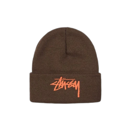 Stussy Big Stock Cuff Beanie 'Brown'