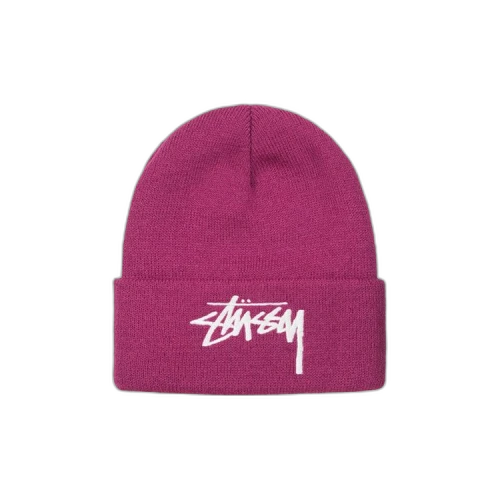 Stussy Big Stock Cuff Beanie 'Plum'