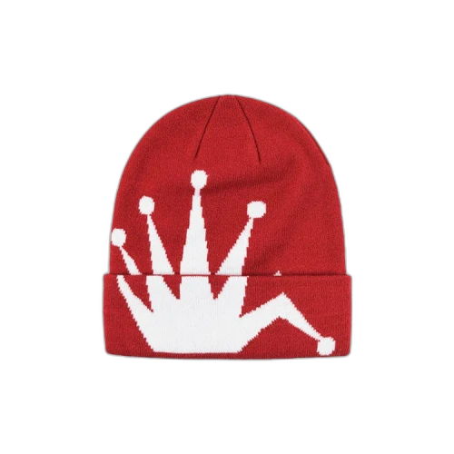 Stussy Crown Jacquard Cuff Beanie Berry