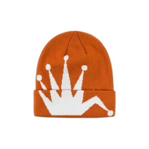 Stussy Crown Jacquard Cuff Beanie Orange