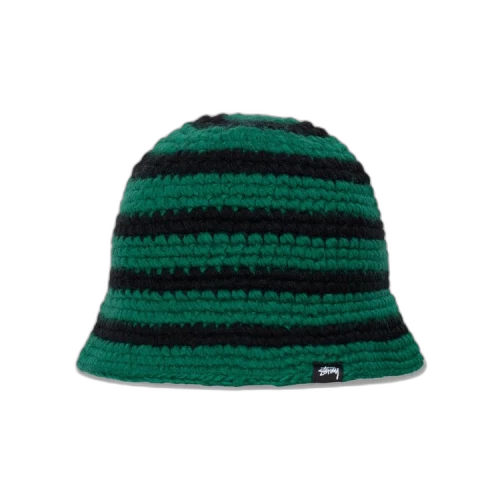 Stussy Swirl Knit Bucket Hat 'Forest'
