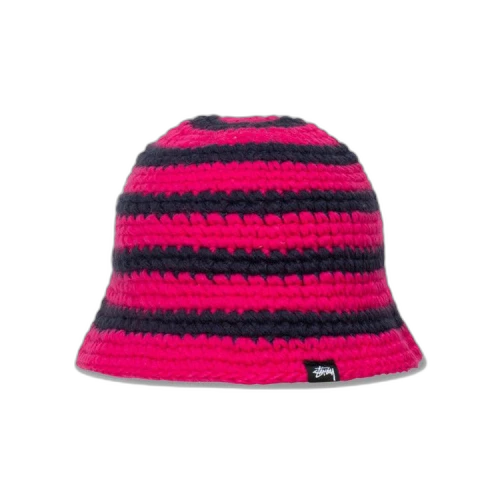 Stussy Swirl Knit Bucket Hat 'Hot Pink'