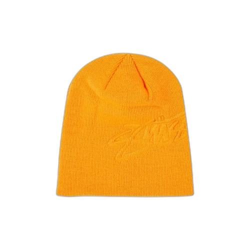 Stussy Embossed Smooth Stock Skullcap Orange