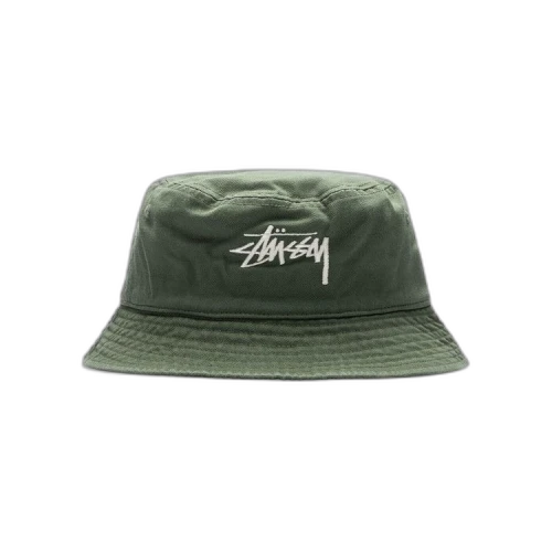Stussy Big Stock Bucket Hat Olive