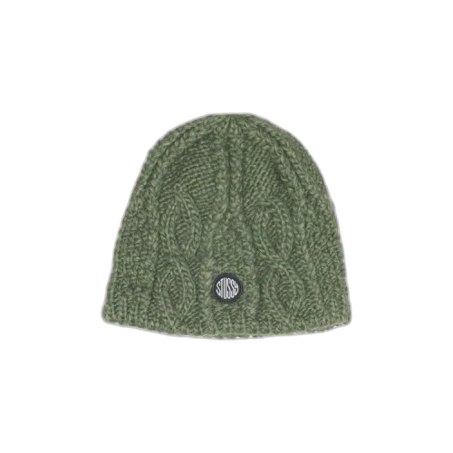 Stussy Cable Knit Skullcap Army