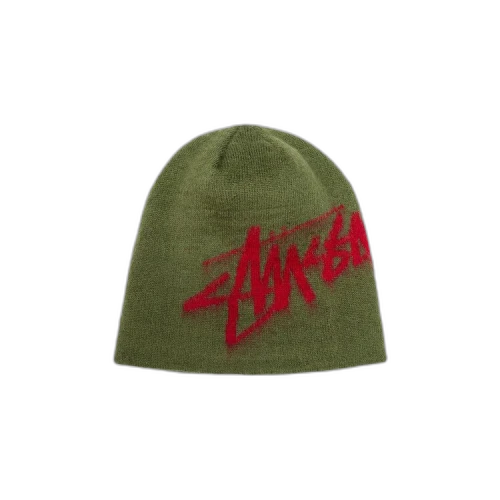 Stussy Brushed Out Stock Skullcap Army