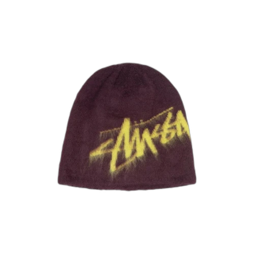 Stussy Brushed Out Stock Skullcap 'Eggplant'