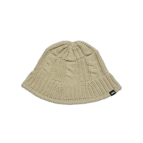 Stussy Cable Knit Bucket Hat 'Oat'