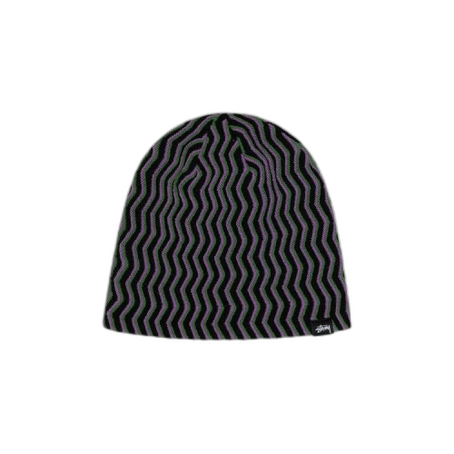 Stussy Skullcap Crinkle Stitch 'Black'
