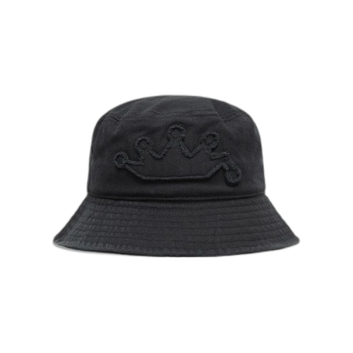 Stussy Applique Crown Bucket Hat Black