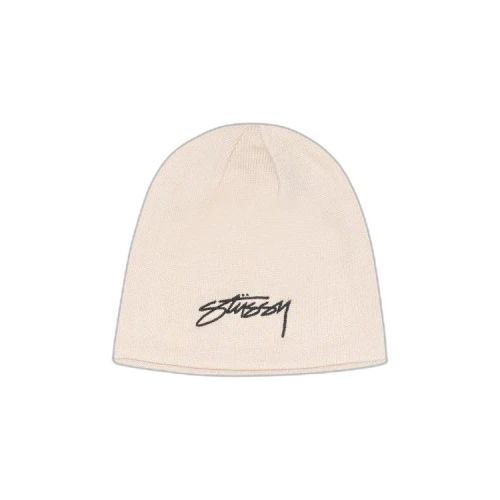 Stussy Chain Stitch Rolled Edge Skullcap Bone