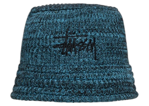 Stussy Knit Bucket Hat Blue