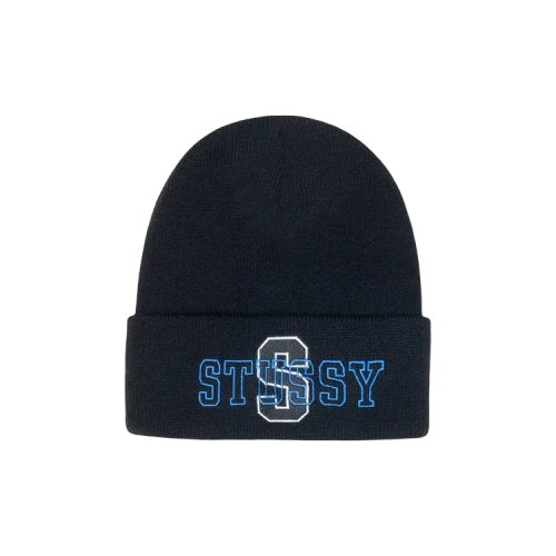 Stussy Cuff Varsity S Beanie Black