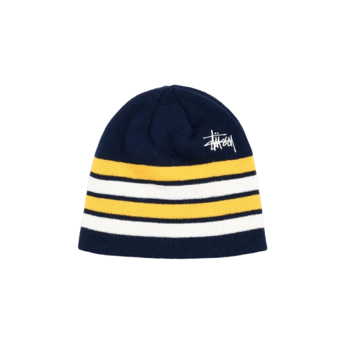 Stussy Skullcap Basic Striped 'Navy'
