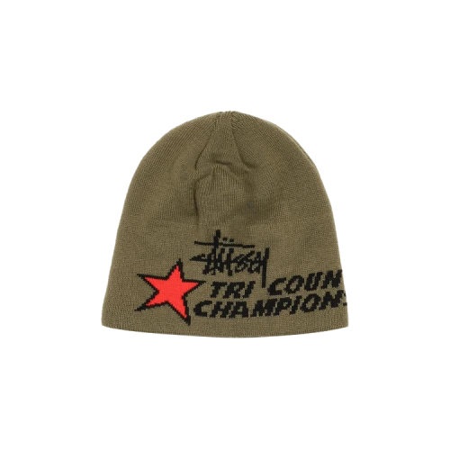 Stussy Tri County Skullcap 'Army Green'