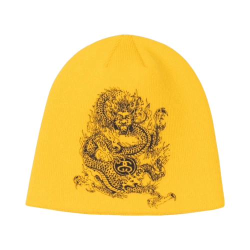 Stussy Skullcap Dragon Print 'Yellow'