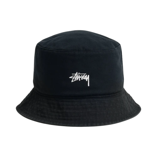 Stussy Reversible Stock Bucket Hat 'Black/Olive'