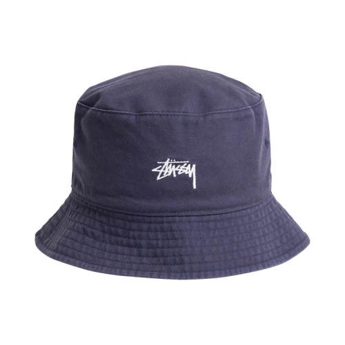 Stussy Reversible Stock Bucket Hat 'Navy/Stone'