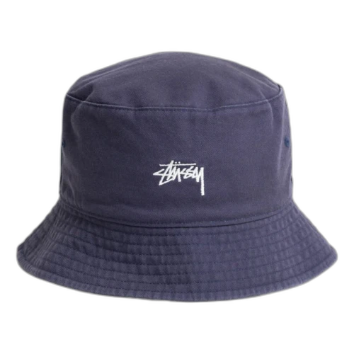 Stussy Reversible Stock Bucket Hat 'Navy Stone'