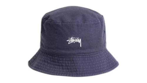 Stussy Reversible Stock Bucket Hat Navy/Stone