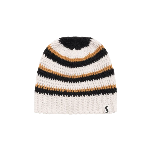Stussy Stripe Knit Skullcap Beanie Stone