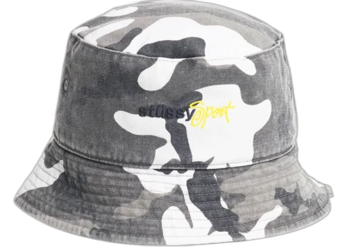 Stussy Sport Bucket Hat Woodland Grey