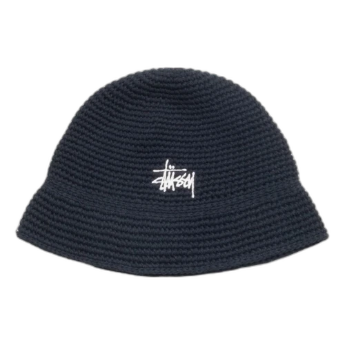 Stussy Basic Knit Bucket Hat 'Black'