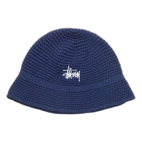 Stussy Basic Knit Bucket Hat 'Navy'