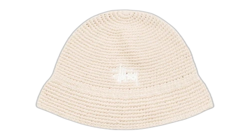 Stussy Basic Knit Bucket Hat Oat