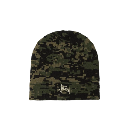 Stussy Basic Skullcap Beanie 'Digi Camo Green'
