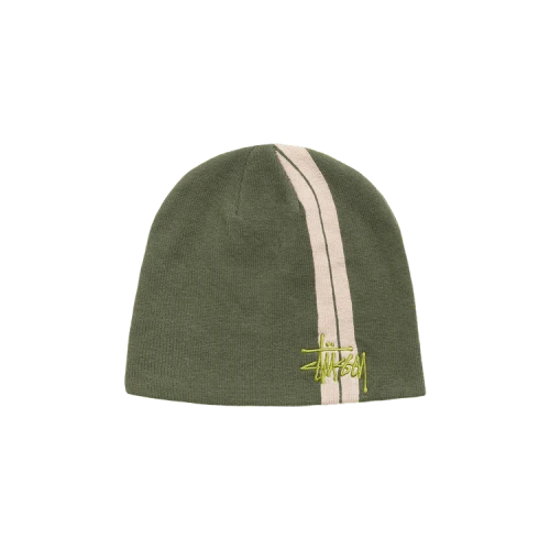 Stussy Double Stripe Skullcap 'Olive'