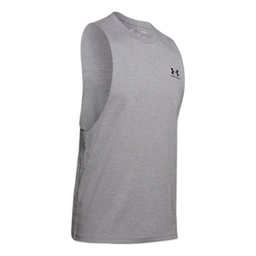 Under Armour Sportstyle Left Chest Cut-Off Tank Top 'Grey'