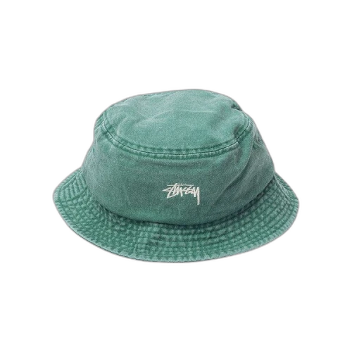 Stussy Stock Washed Bucket Hat 'Green'