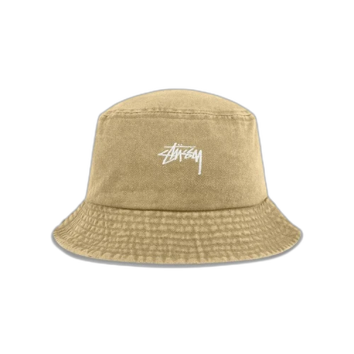 Stussy Stock Washed Bucket Hat 'Khaki'