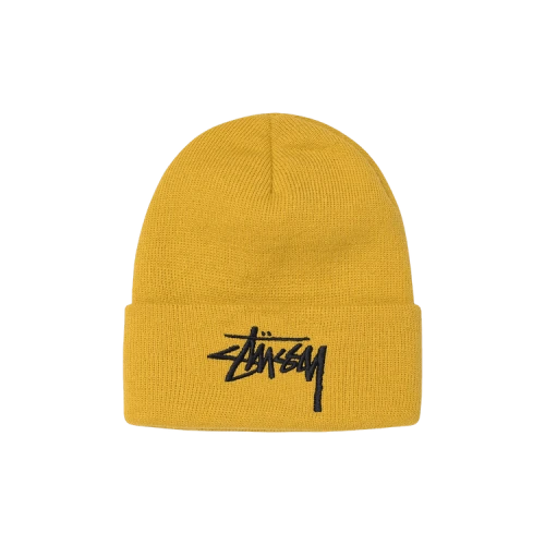 Stussy Big Stock Cuff Beanie 'Mustard'