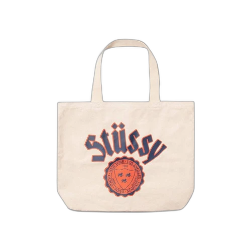 Stussy City Seal Canvas Tote Bag 'Natural'