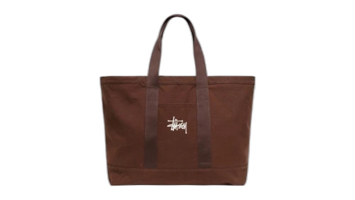 Stussy Canvas Extra Large Tote Bag Brown